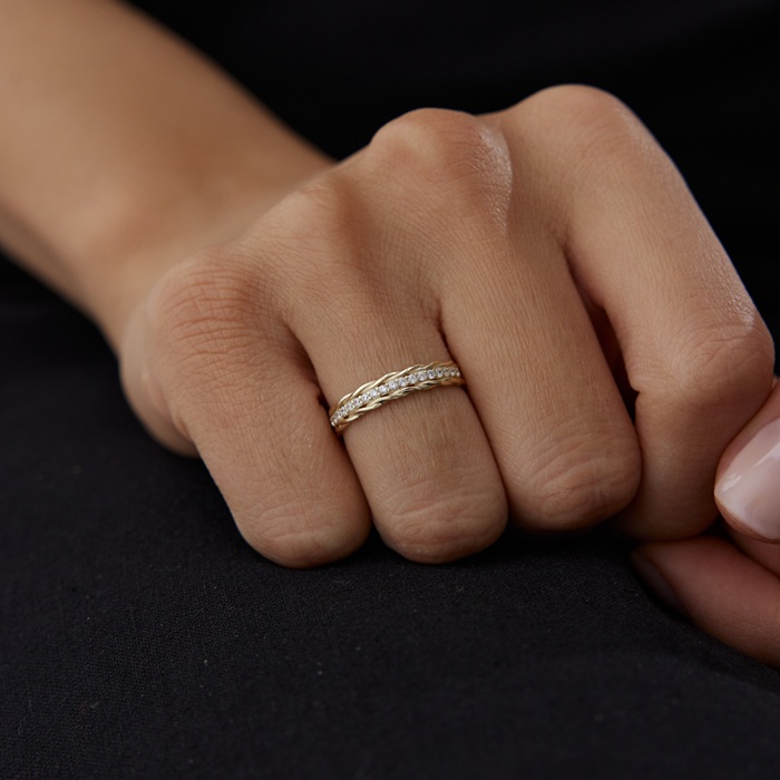 Orle Sıra Taşlı Yüzük - Alen (1)