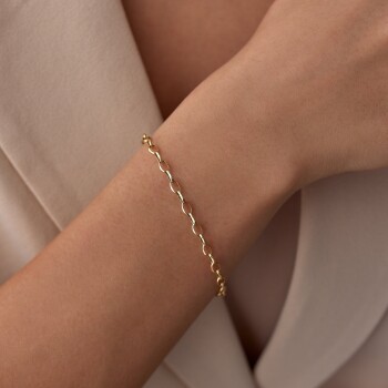 Oval Ataç Bileklik - Taç