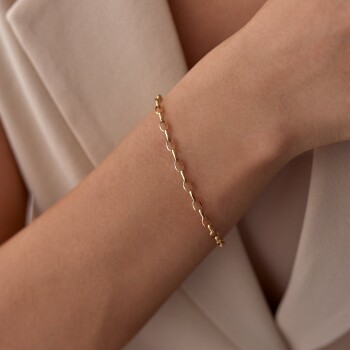 Oval Ataç Bileklik - Taç (1)