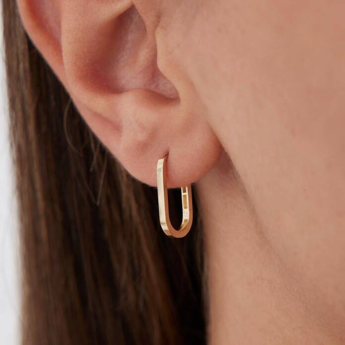 Oval Ataç Küpe - 1