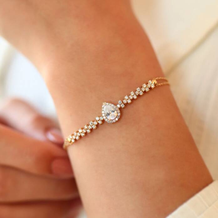 Oval Baget Taşlı Midi Set - 2