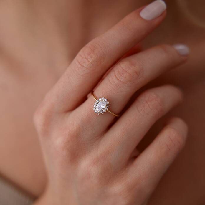 Oval Baget Yüzük - 1