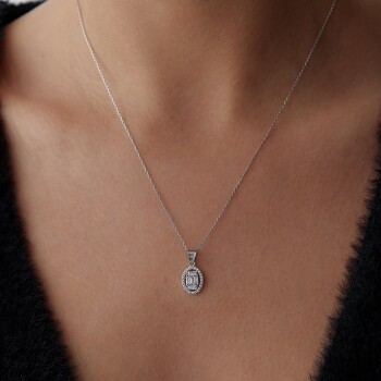 Oval Bagetli Kolye - Koçak