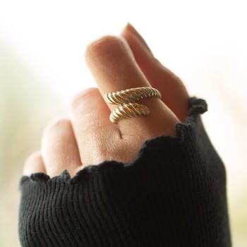 Oval Labirent Yüzük - Rayna (1)