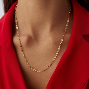 Oval Mini Ataç Zincir - İstor