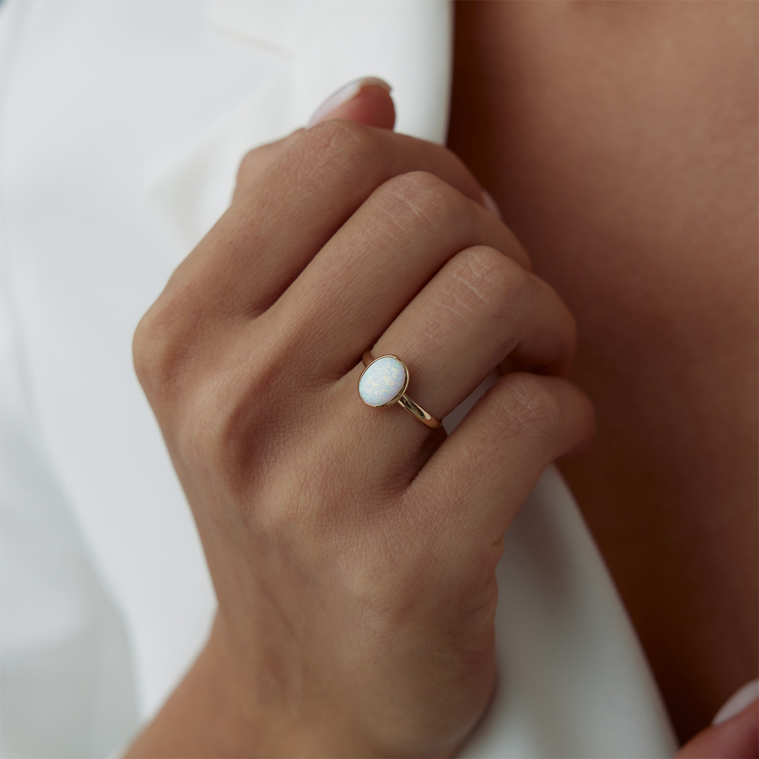 Oval Opal Dora Yüzük - 2