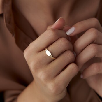 Oval Şovalye Yüzük - Özer