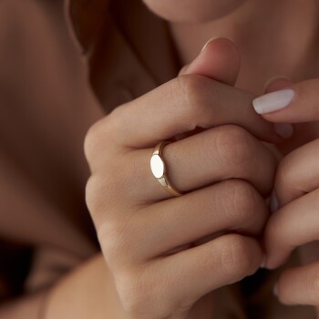 Oval Şovalye Yüzük - Özer (1)