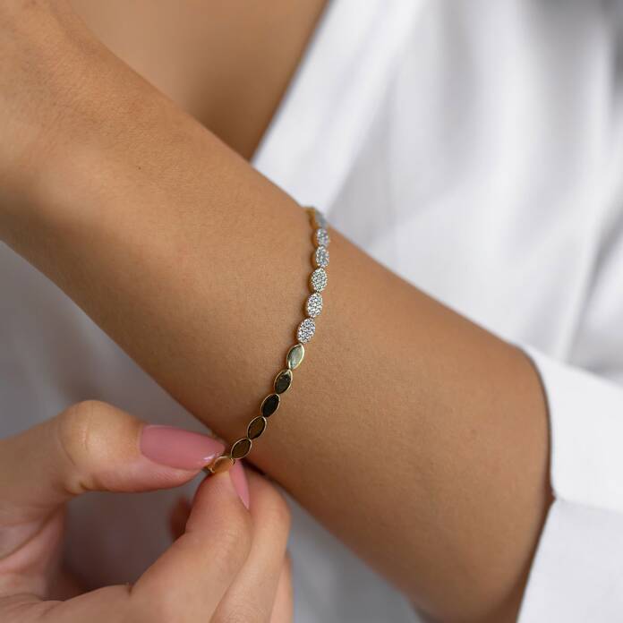 Oval Taşlı Bileklik - 2