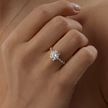 Oval Tektaş Çiçek Set - 3