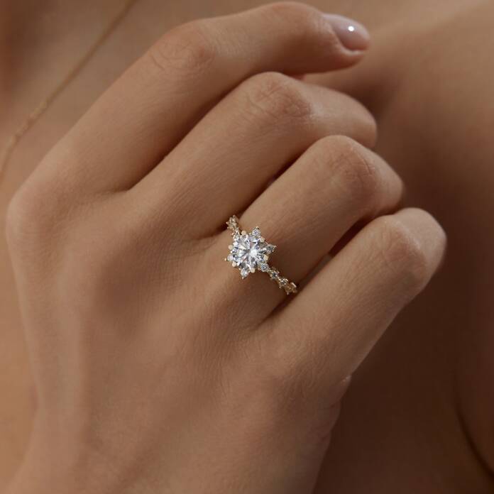 Oval Tektaş Çiçek Set - 3