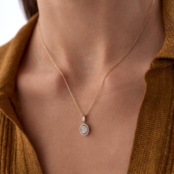 Oval Tia Baget Kolye - Koçak (1)