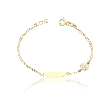 Papatya Geniş Forse Zincir Çocuk Künyesi - Melike