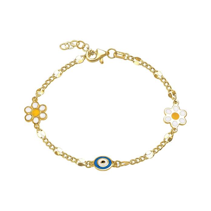 Papatyalı Gözlü Çocuk Bilekliği - 1