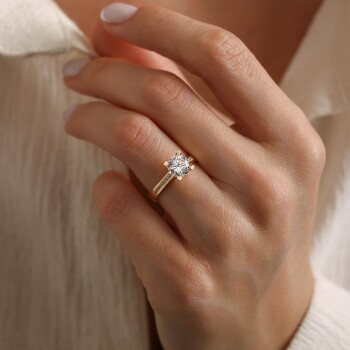 Papyon Tektaş Yüzük - Oragold Orhan