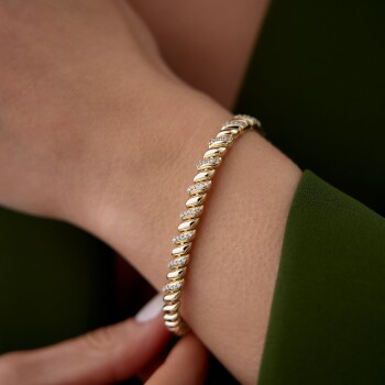 Parça Taşlı Spaghetti Bileklik - Garo