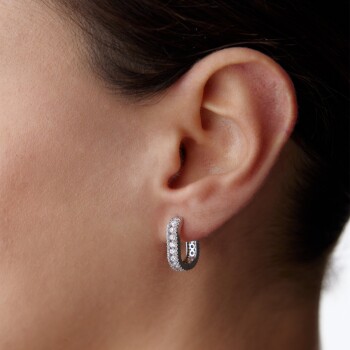 Parçalı Baget Ataç Küpe - Koşun