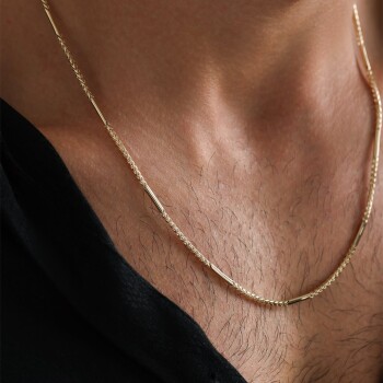 Parçalı Motifli Erkek Zincir - Taç (1)