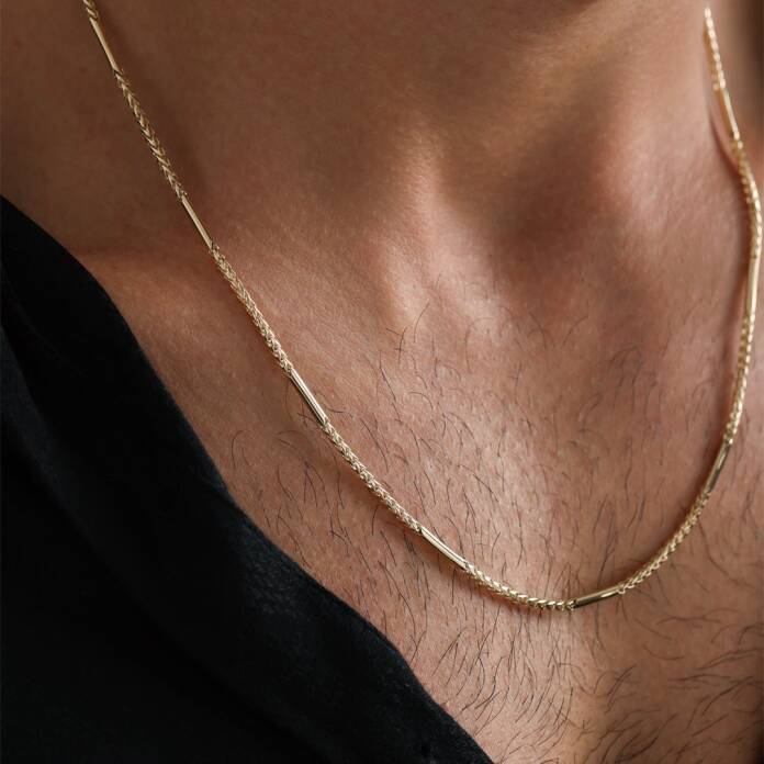 Parçalı Motifli Erkek Zincir - 2