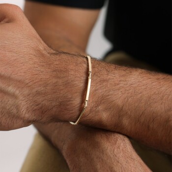 Parçalı Plaka Erkek Bileklik - Koçak