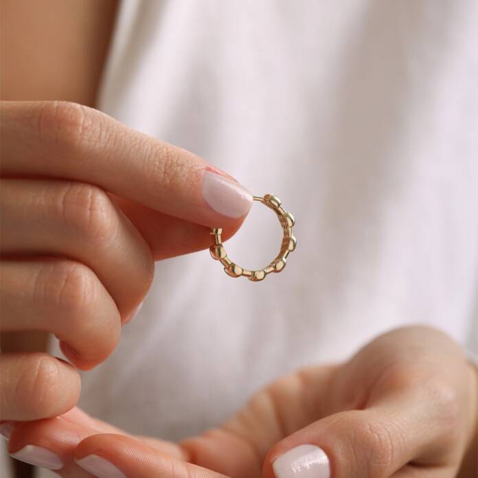 Parçalı Şerit Küpe - 2