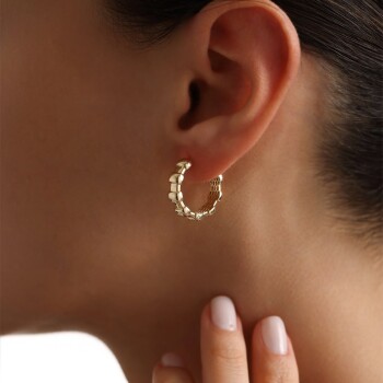 Parçalı Şerit Küpe - Rayna