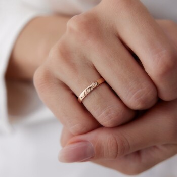 Parlak Başak Çift Alyans - 4