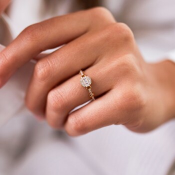 Parlak Düş Baget Taşlı Yüzük - Gökhan Bera