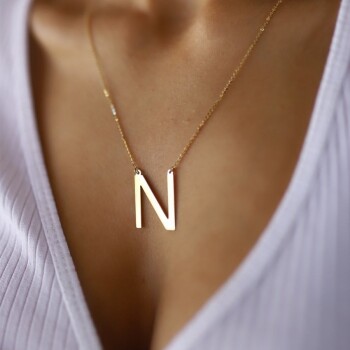 Parlak Harf Kolye - Alen