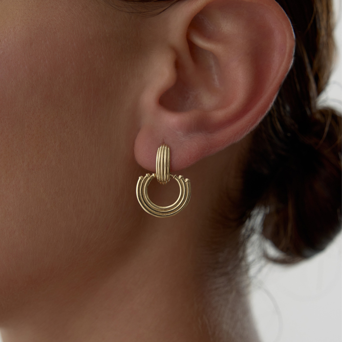 Parlak Katmanlı Küpe - Gökhan Bera