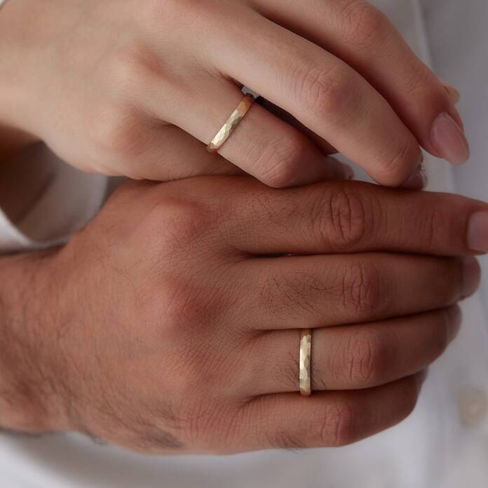 Parmak İzi Çift Alyans - 1