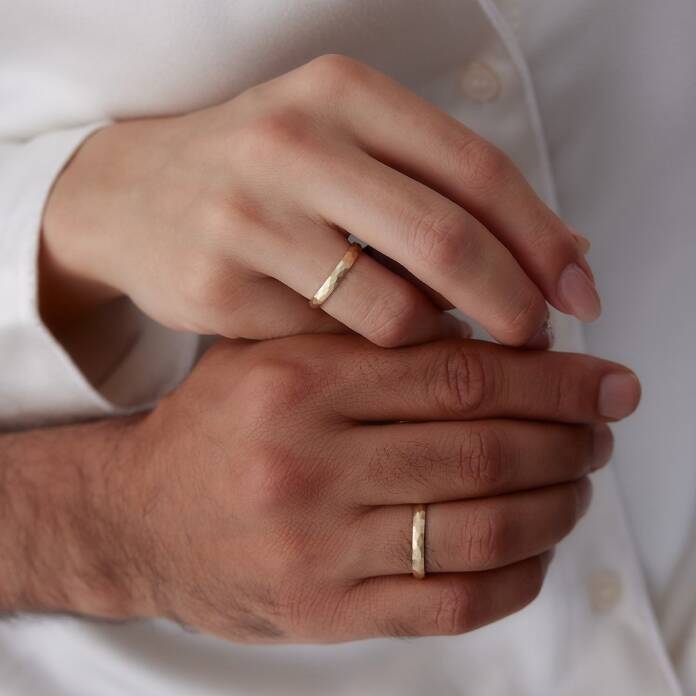 Parmak İzi Çift Alyans - 2