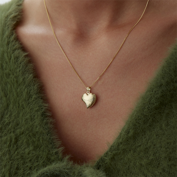 Parmak İzi Kalp Kolye - 3