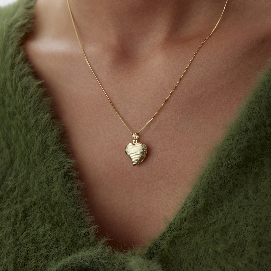 Parmak İzi Kalp Kolye - 3