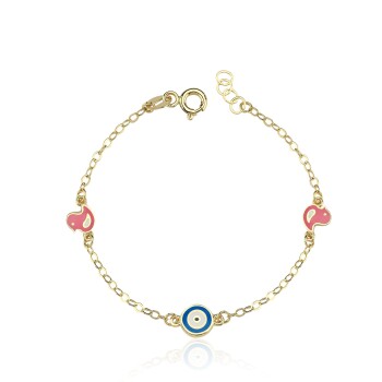 Pembe Badi Çocuk Bilekliği - Melike