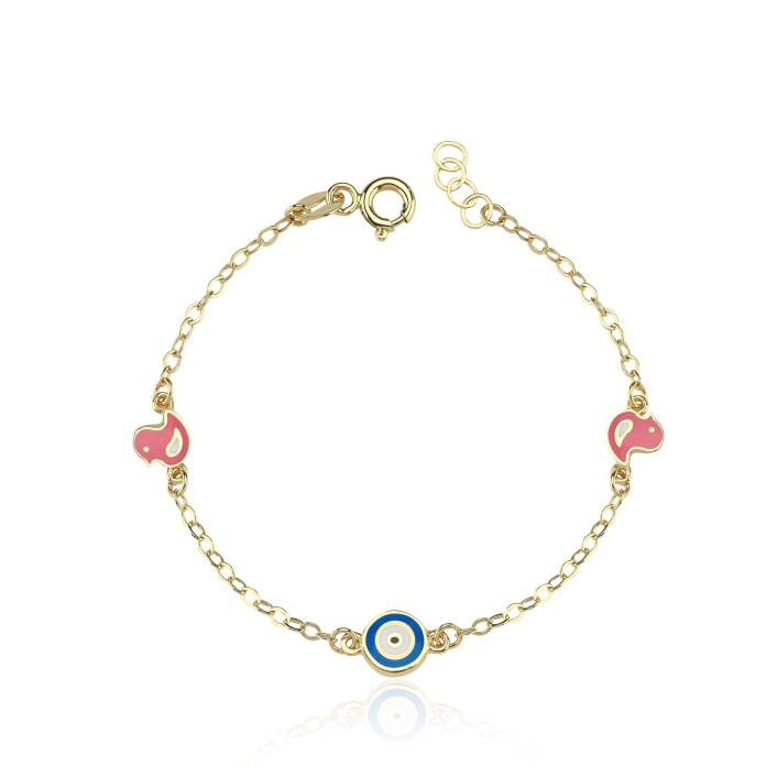 Pembe Badi Çocuk Bilekliği - 1