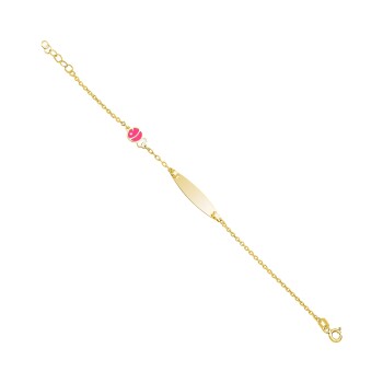 Pembe Balık Forse Zincir Çocuk Künyesi - Melike