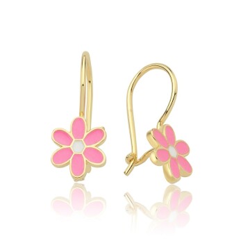 Pembe Çiçek Çocuk Küpesi - Koçak