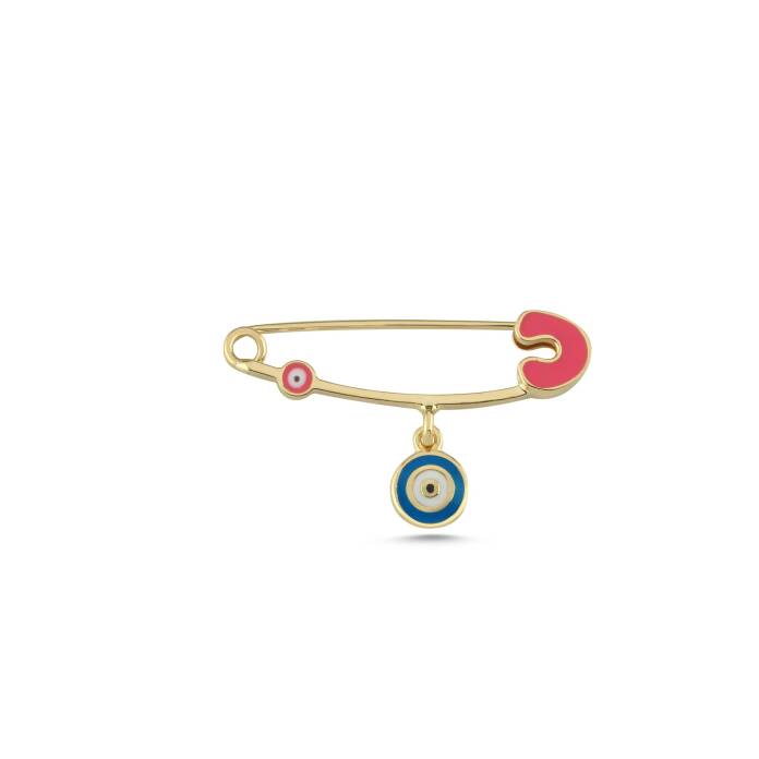 Pembe Detay Nazar Bebek İğnesi - 1