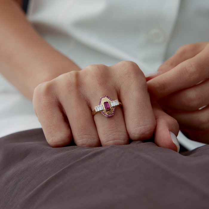 Pembe Liora Yüzük - Garo (1)