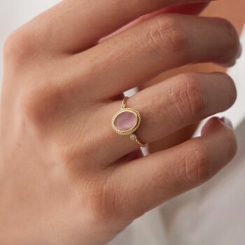 Pembe Opal Yüzük - 1