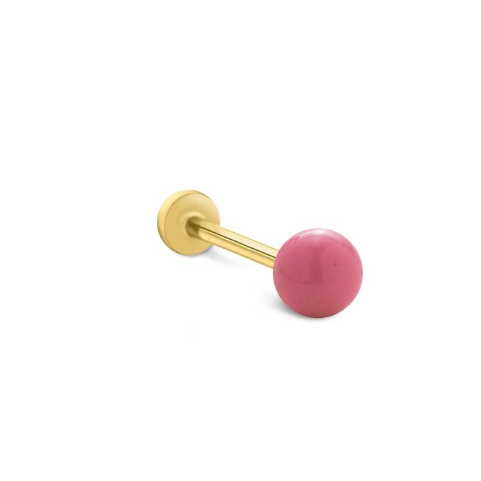 Pembe Top Tragus Piercing - 1