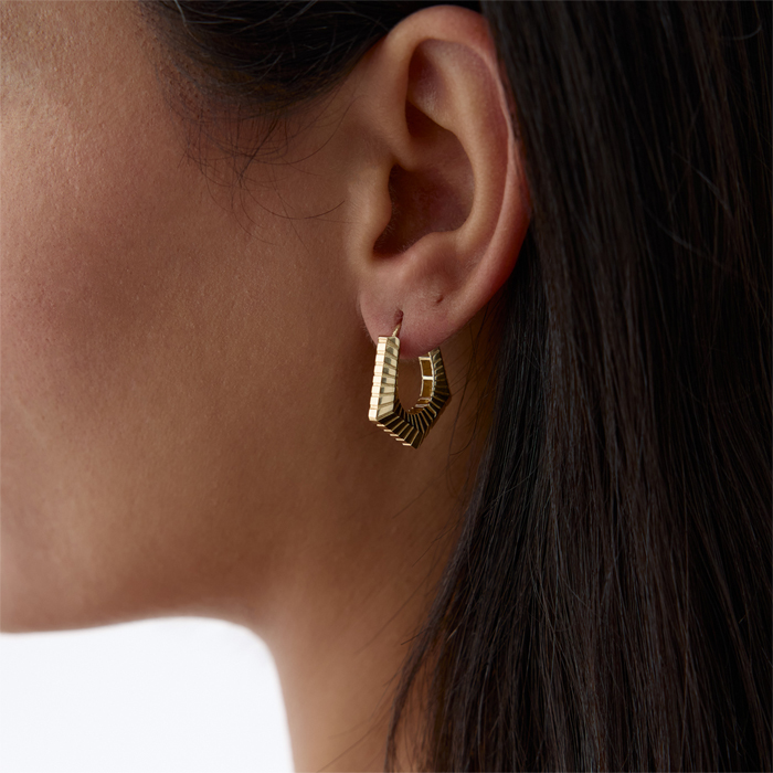 Penta Çizgi Küpe - Rayna