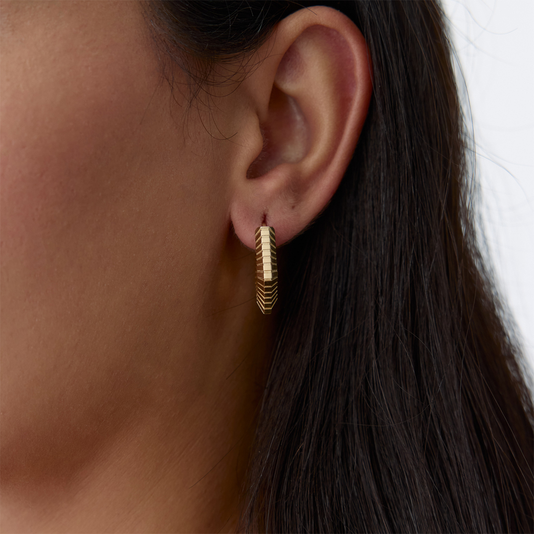 Penta Çizgi Küpe - 2