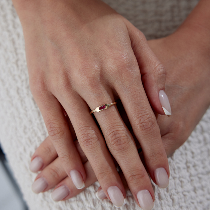 Pink Astra Yüzük - Rayna