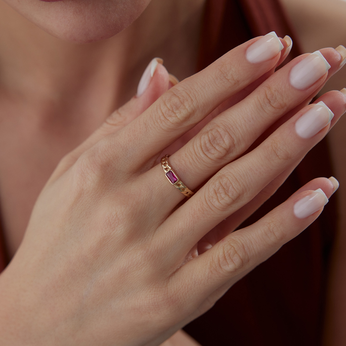 Pink Bright Yüzük - Rayna (1)