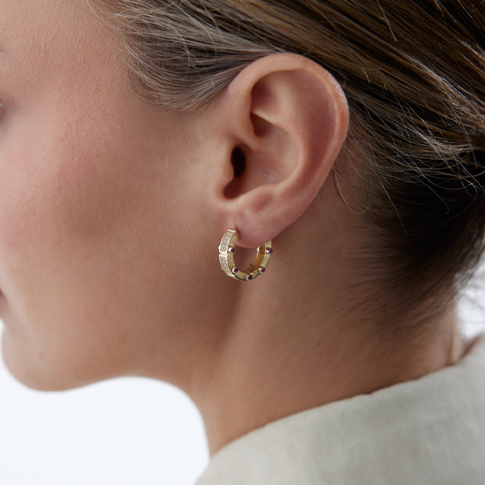 Pink Çark Küpe - Rayna (1)