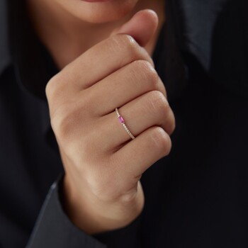 Pink Dina Yüzük - Nüans