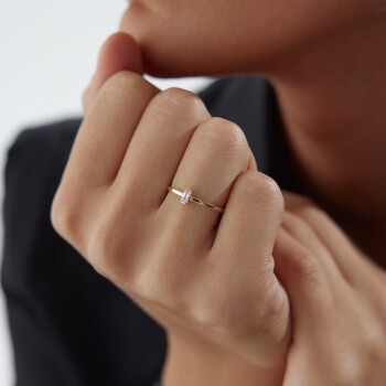 Pink Only Baget Yüzük - Nüans