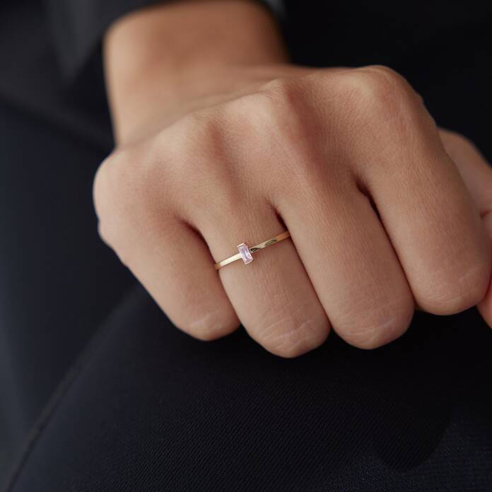 Pink Only Baget Yüzük - 2